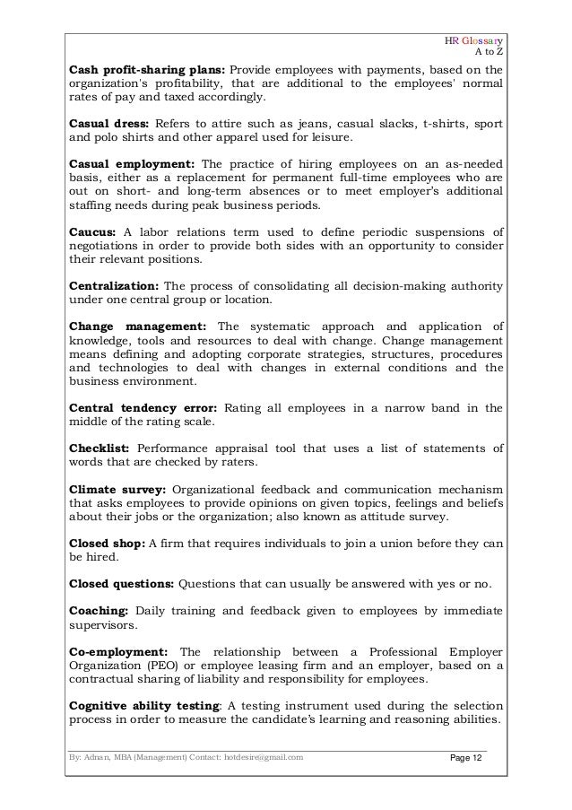MBA Dictionary of Business Management Methods